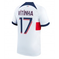 Dres Paris Saint-Germain Vitinha #17 Gostujuci 2023-24 Kratak Rukav